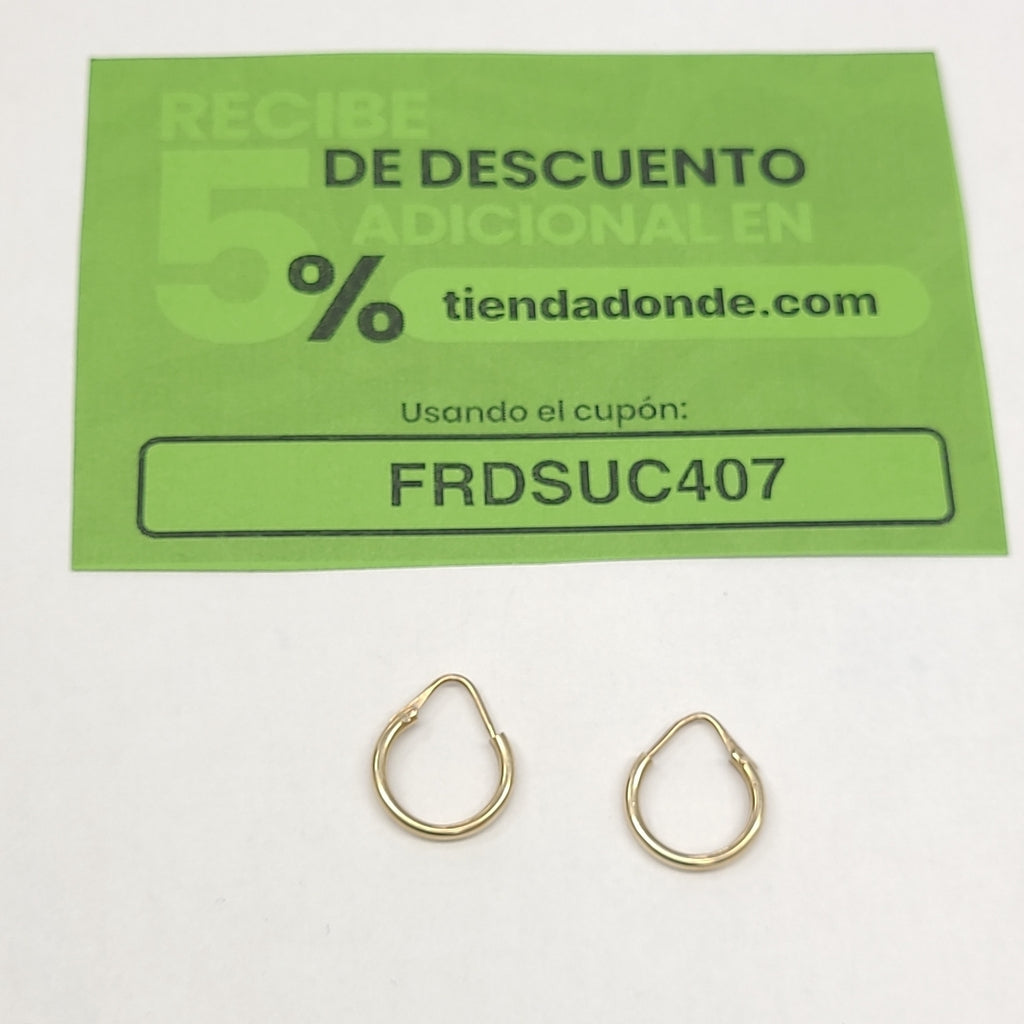 ARRACADAS PAR ORO 10 K 1,20 GRMS (SEMINUEVO)