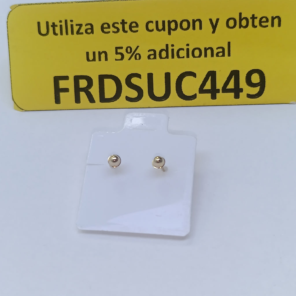 BROQUELES BROQUEL C CIRCONIA 14K 0.27 GR (NUEVO)