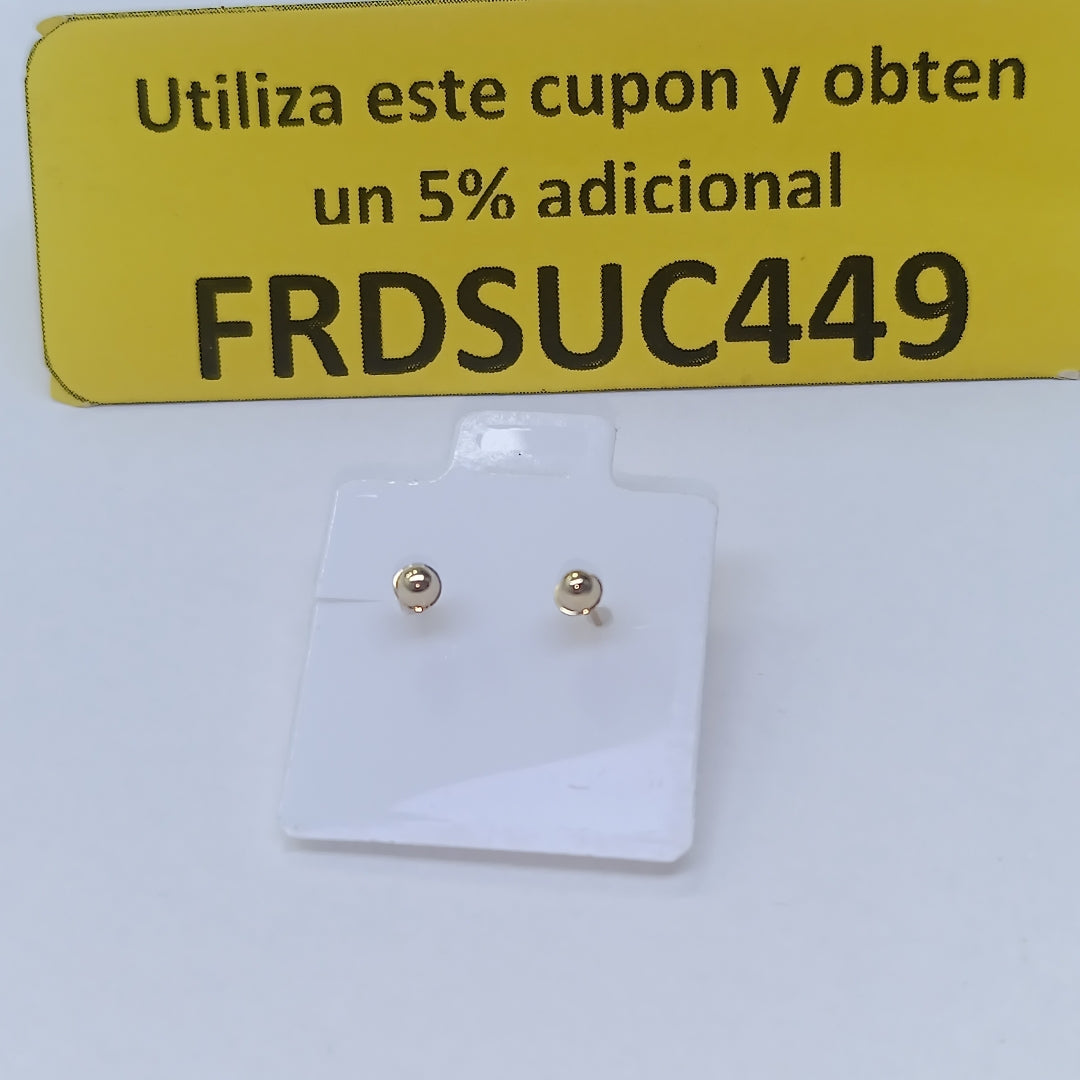 BROQUELES BROQUEL C CIRCONIA 14K 0.27 GR (NUEVO)