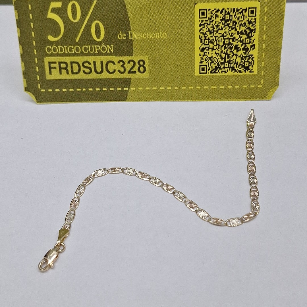 PULSERA GUCHI 14K 18 CM 3 GR (NUEVO)