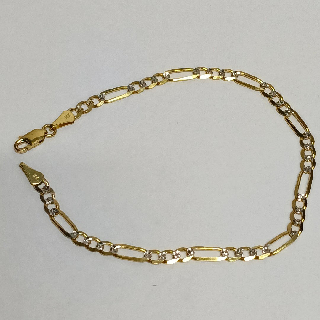 PULSERA 3X1 14K 21 CM 4.6 GR (NUEVO)