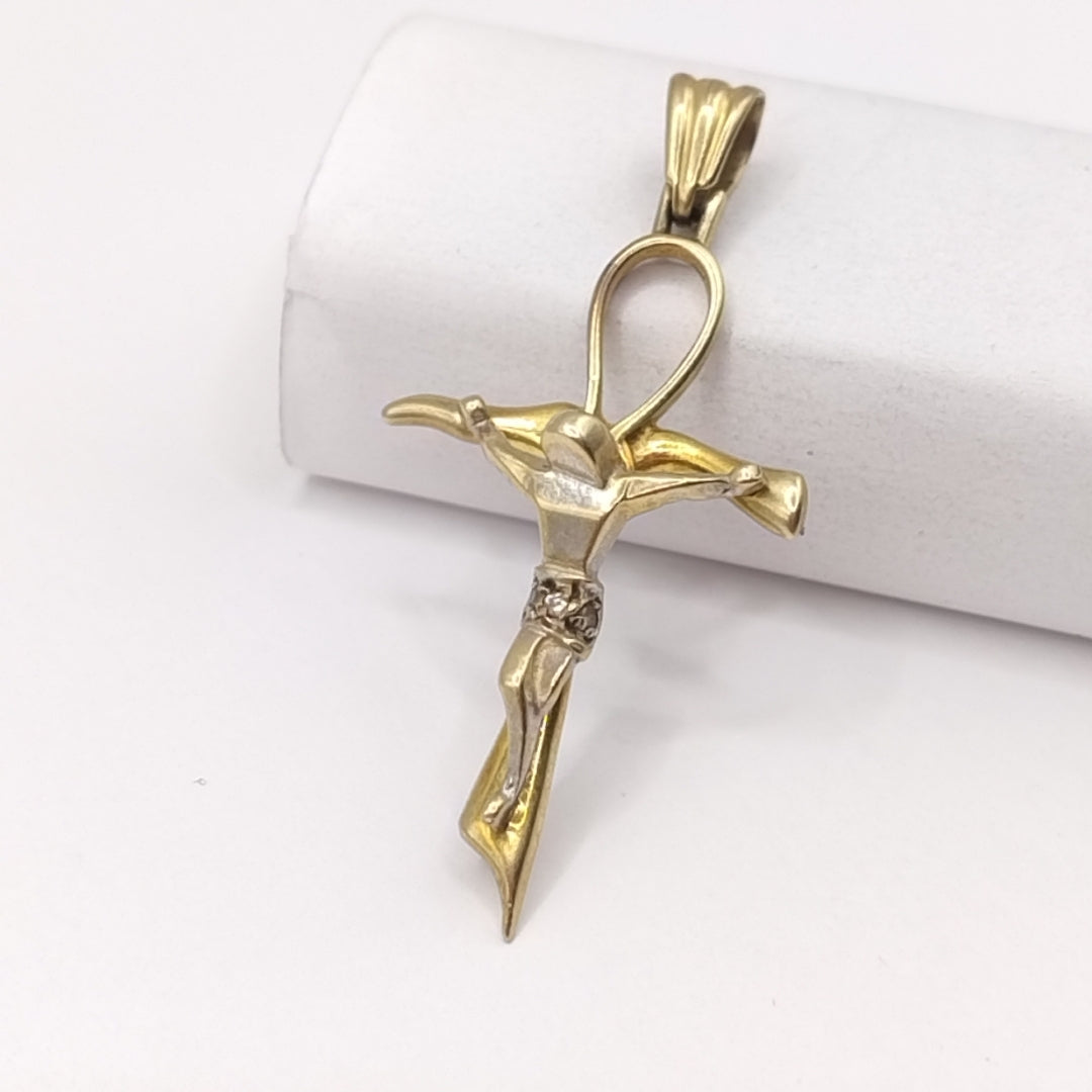CRUCIFIJO ORO 14 K 2.6 GRMS (SEMINUEVO)