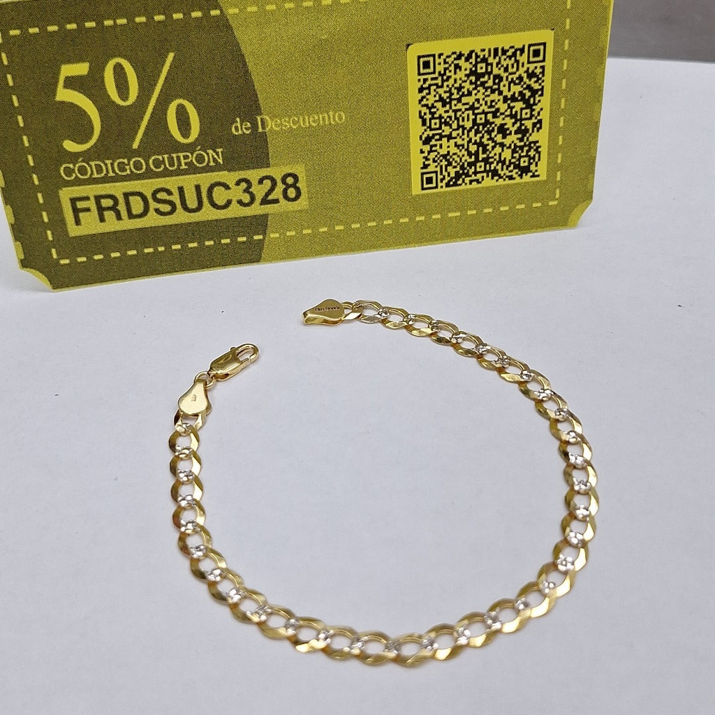 PULSERA BARBADA 14K 21 CM 6.5 GR (NUEVO)
