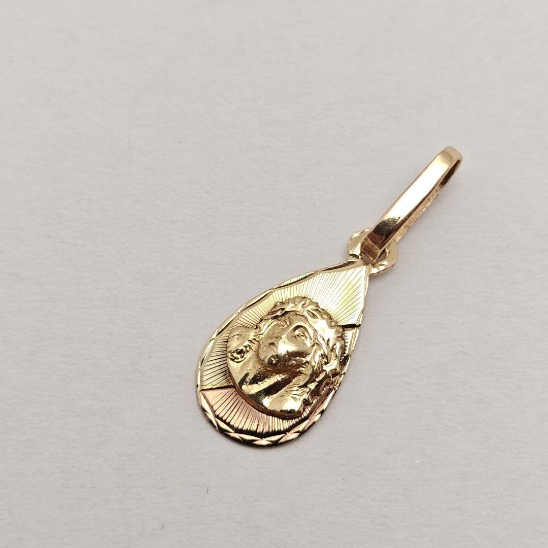 MEDALLA RELIGIOSA ORO COMBINADO 14 K 0,80 GRMS (SEMINUEVO)
