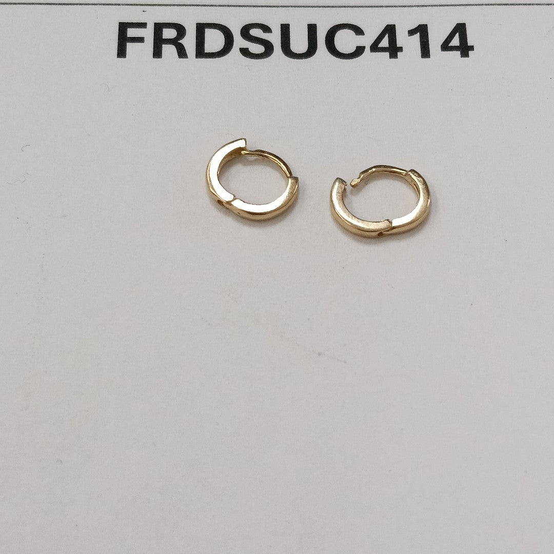 ARETES HUGGIE 14K 1.3 GR (NUEVO)