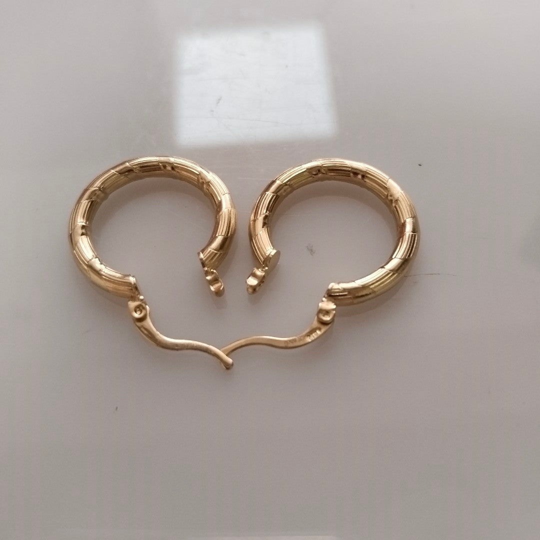 ARETES ARRACADAS 14K 2.7 GR (NUEVO)