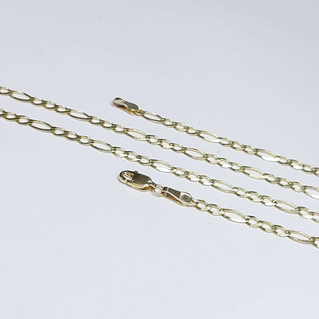 CADENA TEJIDO 3X1 14K 55 CM 8 GR (NUEVO)