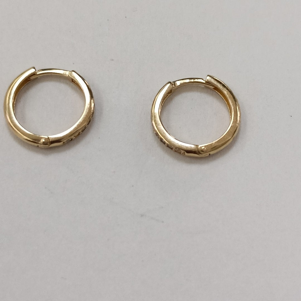 ARETES ARRACADA C CIRCONIAS 14K 1.5 GR (NUEVO)