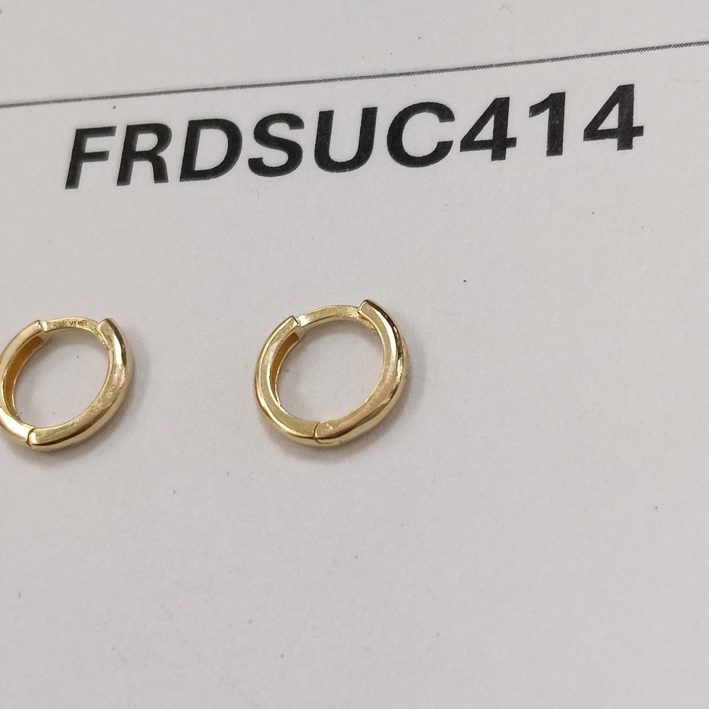 ARETES HUGGIES LISAS 14K 1.3 GR (NUEVO)