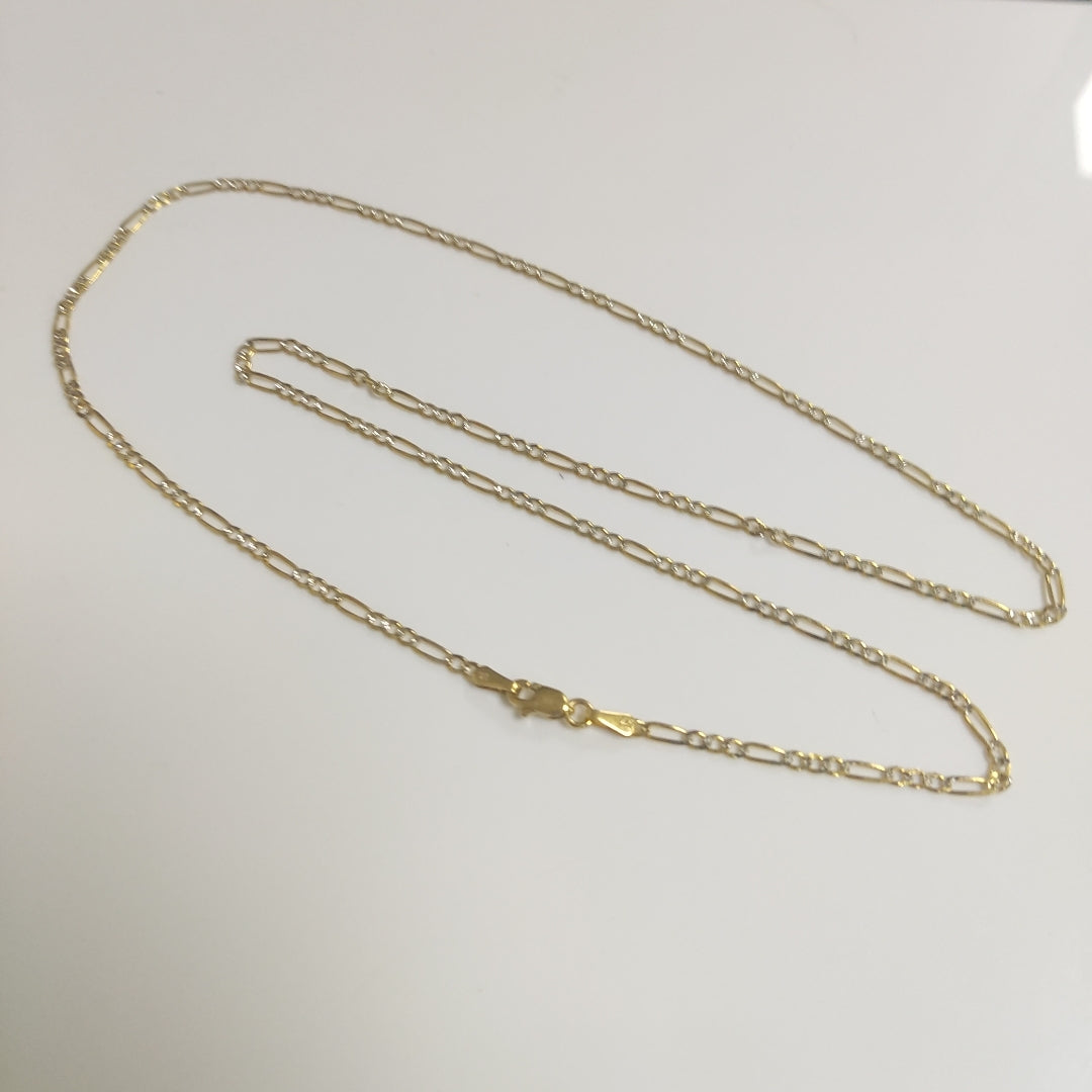 CADENA 3X1 DIAMANTADA 14K 55 CM 4.6 GR (NUEVO)