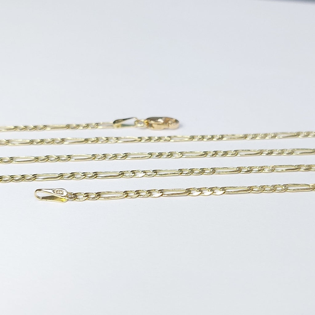 CADENA 3X1 14K 55 CM 5 GR (NUEVO)