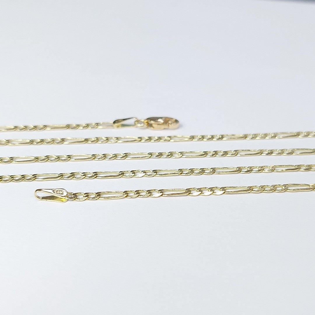 CADENA 3X1 14K 55 CM 5 GR (NUEVO)