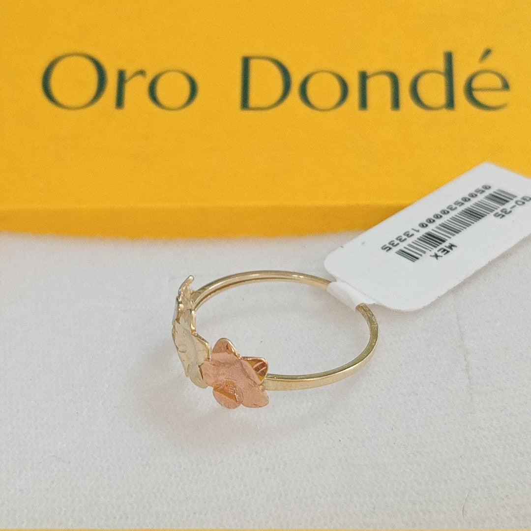 ANILLOS ANILLITO FIG FLORES 10K TALLA 9 1.3 GR (NUEVO)