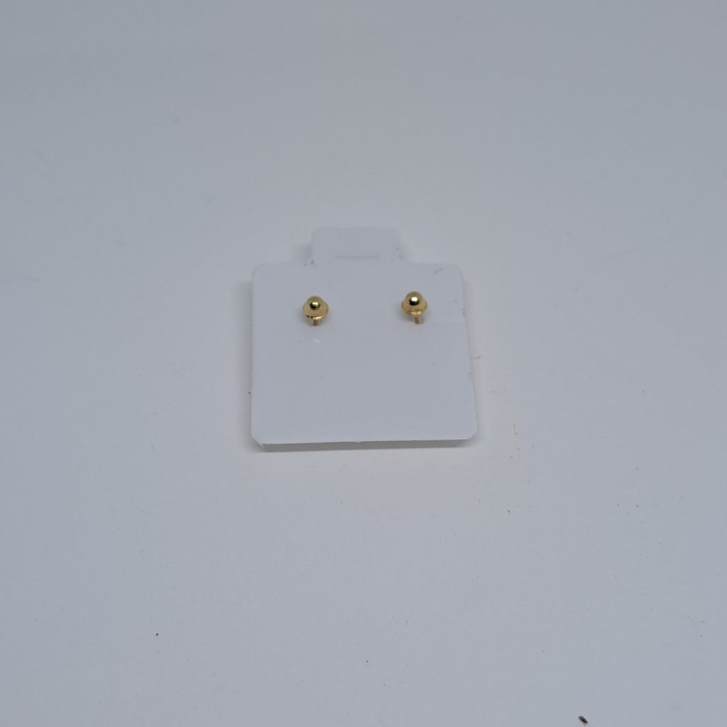 BROQUELES BROQUEL FIG BOTON C CIRCONIA 14K 0.2916 GR (NUEVO)