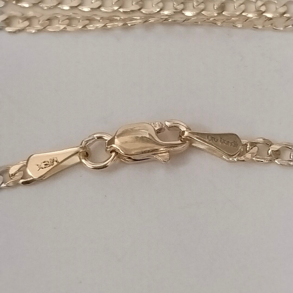 CADENA BARBADA 14K 55 CM 5 GR (NUEVO)