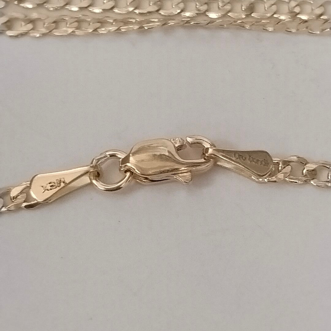 CADENA BARBADA 14K 55 CM 5 GR (NUEVO)