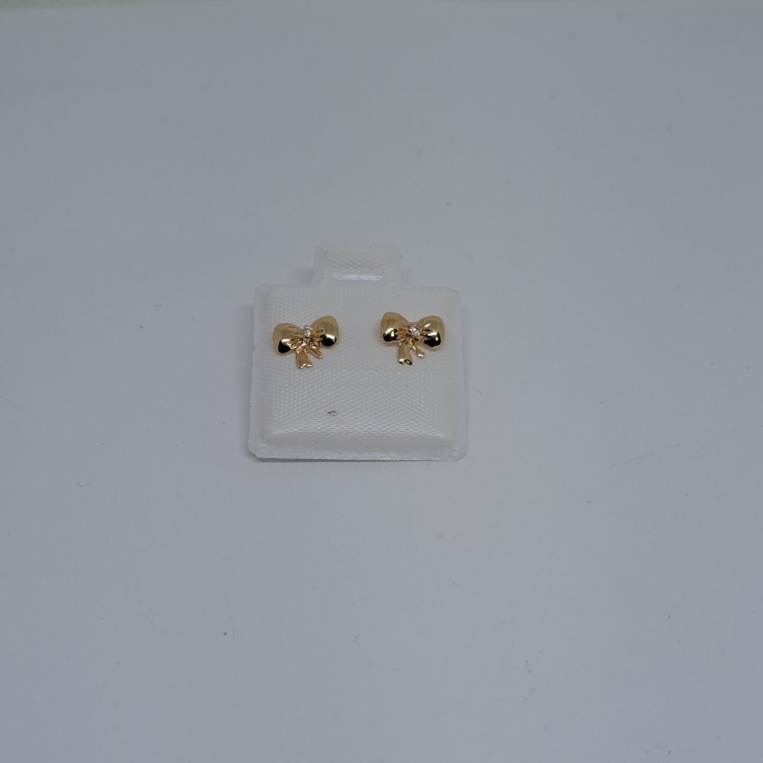 BROQUELES BROQUEL FIG MOÑO C CIRCONIA 14K 0.2441 GR (NUEVO)