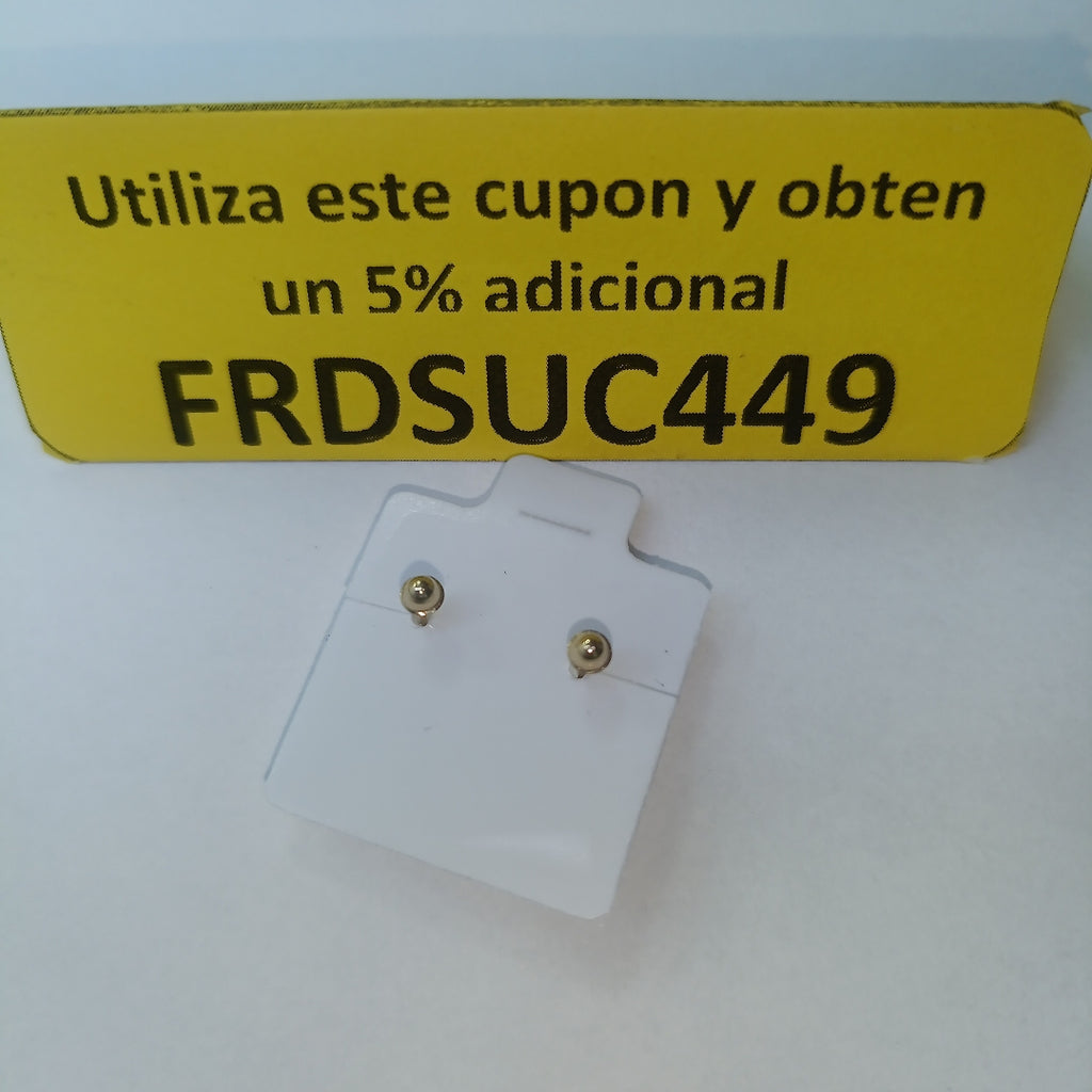 BROQUELES BROQUEL FIG ESTRELLA C CIRCONIA 14K 0.2603 GR (NUEVO)