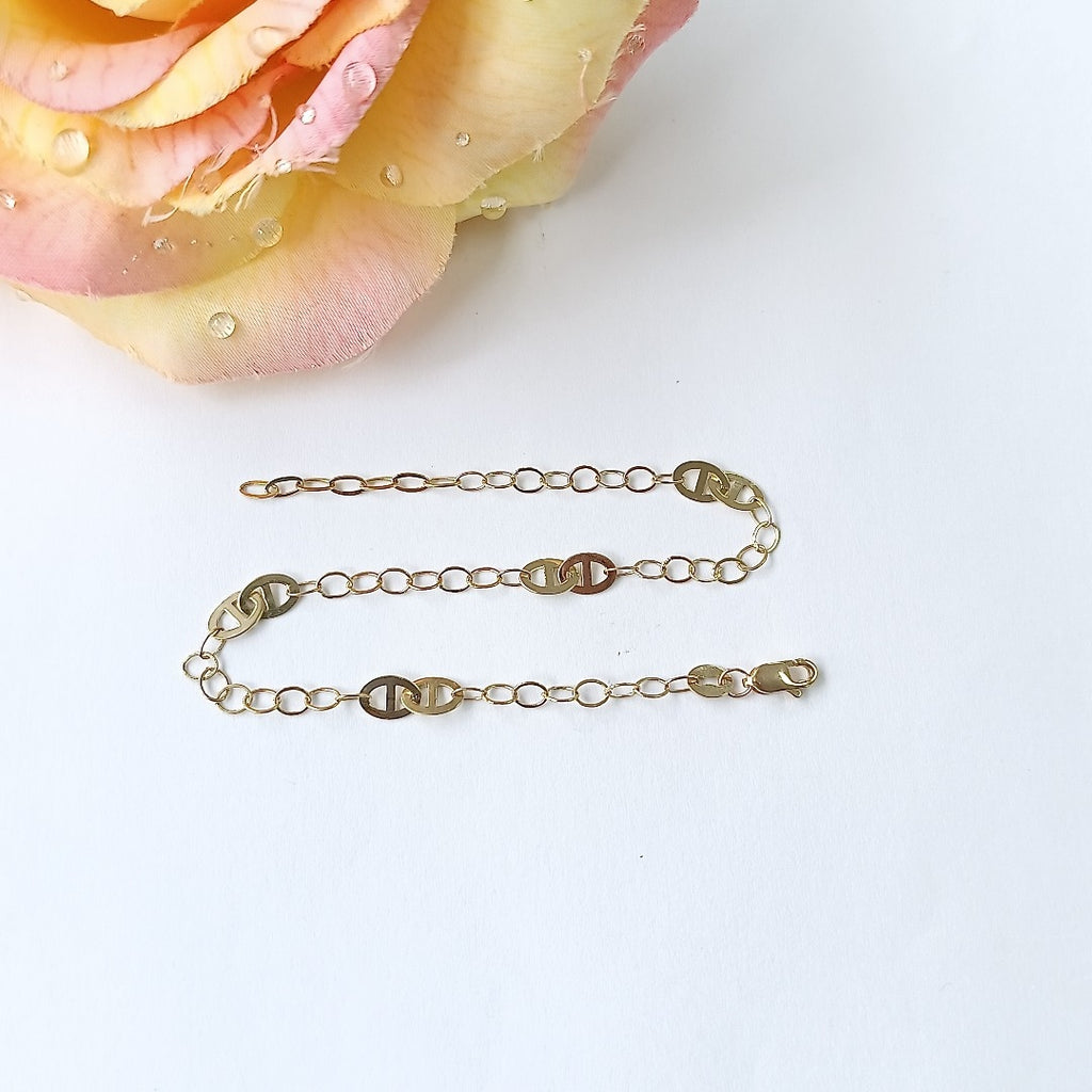 PULSERA ESPECIAL 14K 21 CM 1.8 GR (NUEVO)