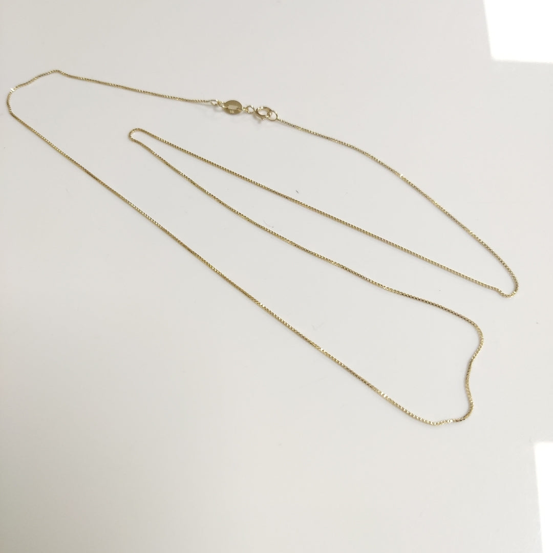 CADENA VENECIANO 14K 55 CM 1.7 GR (NUEVO)