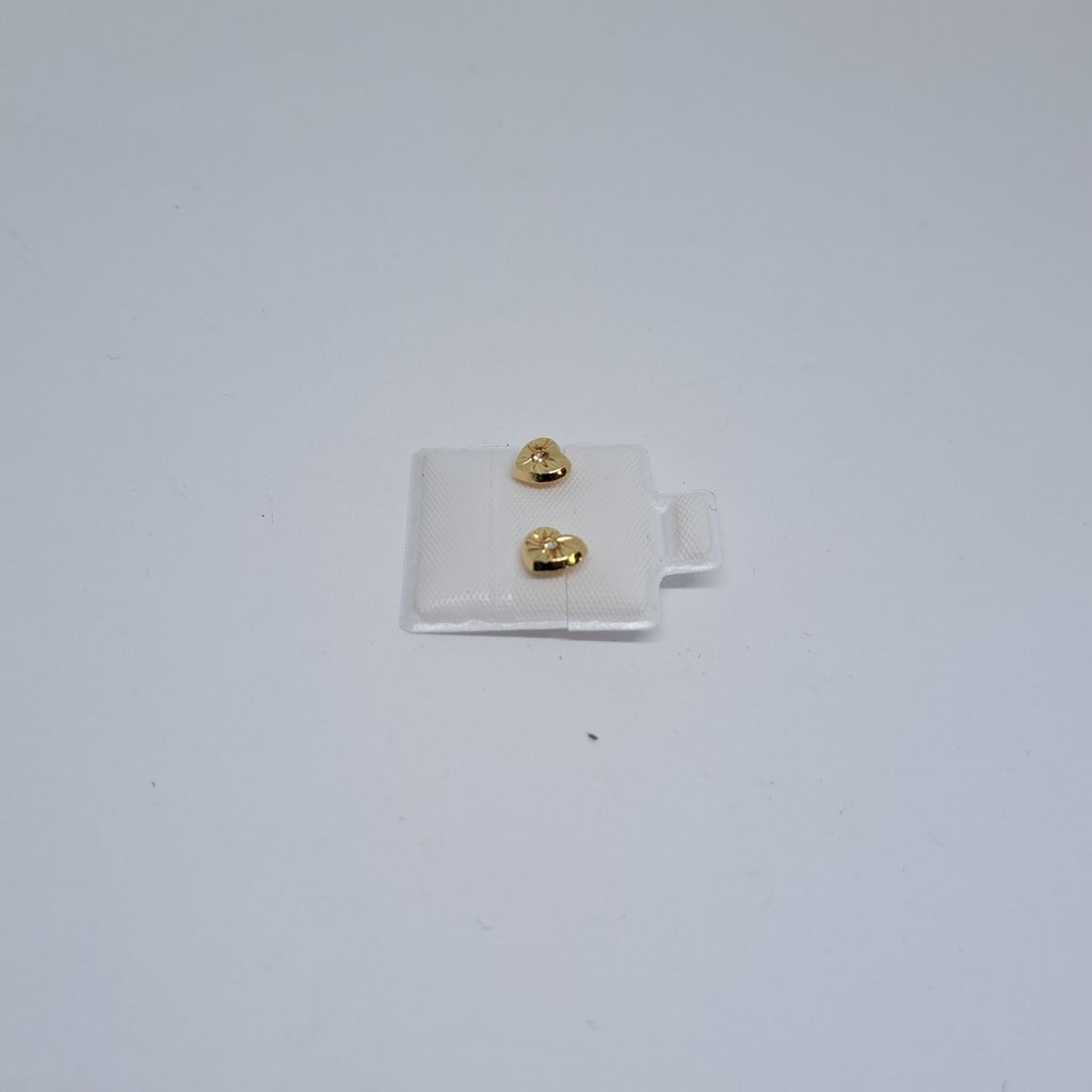 BROQUELES BROQUEL FIG CORAZON C CIRCONIA 14K 0.2603 GR (NUEVO)