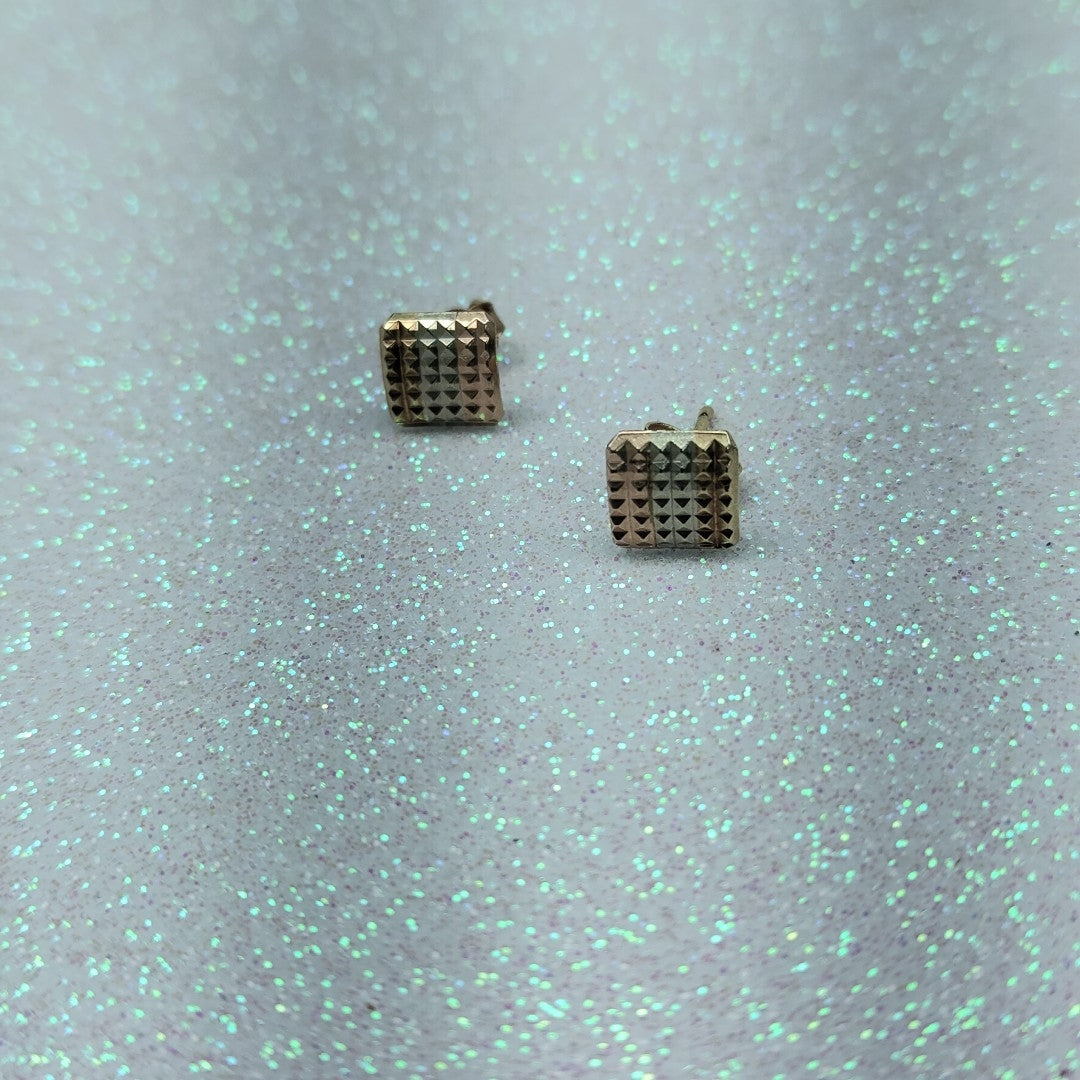 BROQUELES PAR ORO COMBINADO 14 K 1.2 GRMS (SEMINUEVO)