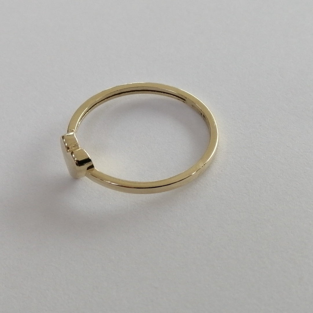 ANILLOS ANILLITO FIG CORAZON 10K TALLA 7 1.1 GR (NUEVO)