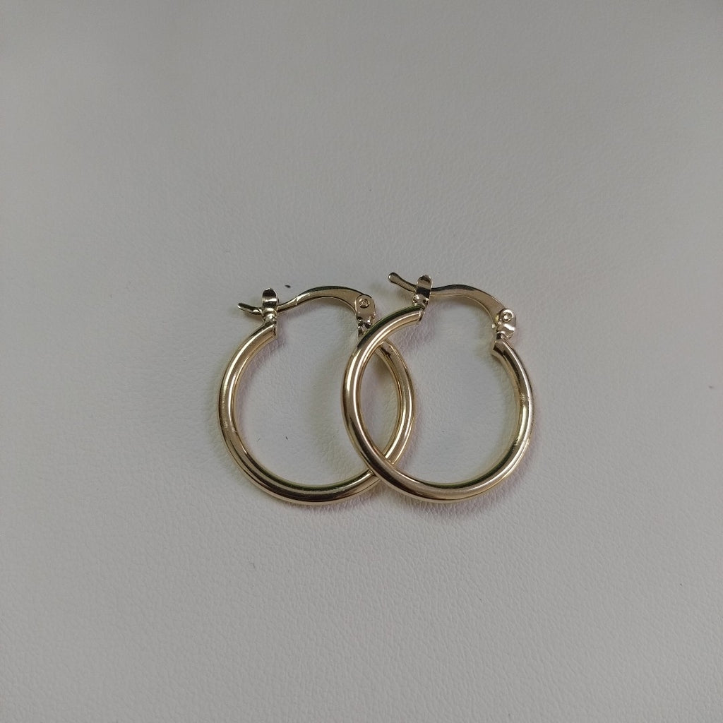 ARETES TEJIDO ARRACADAS LISAS 14K 1.2 GR (NUEVO)