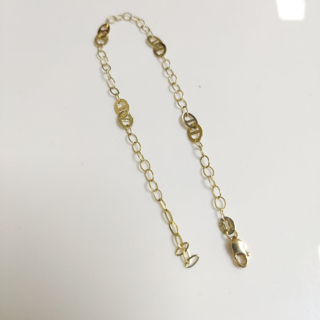 PULSERA ESPECIAL 14K 21 CM 1.8 GR (NUEVO)