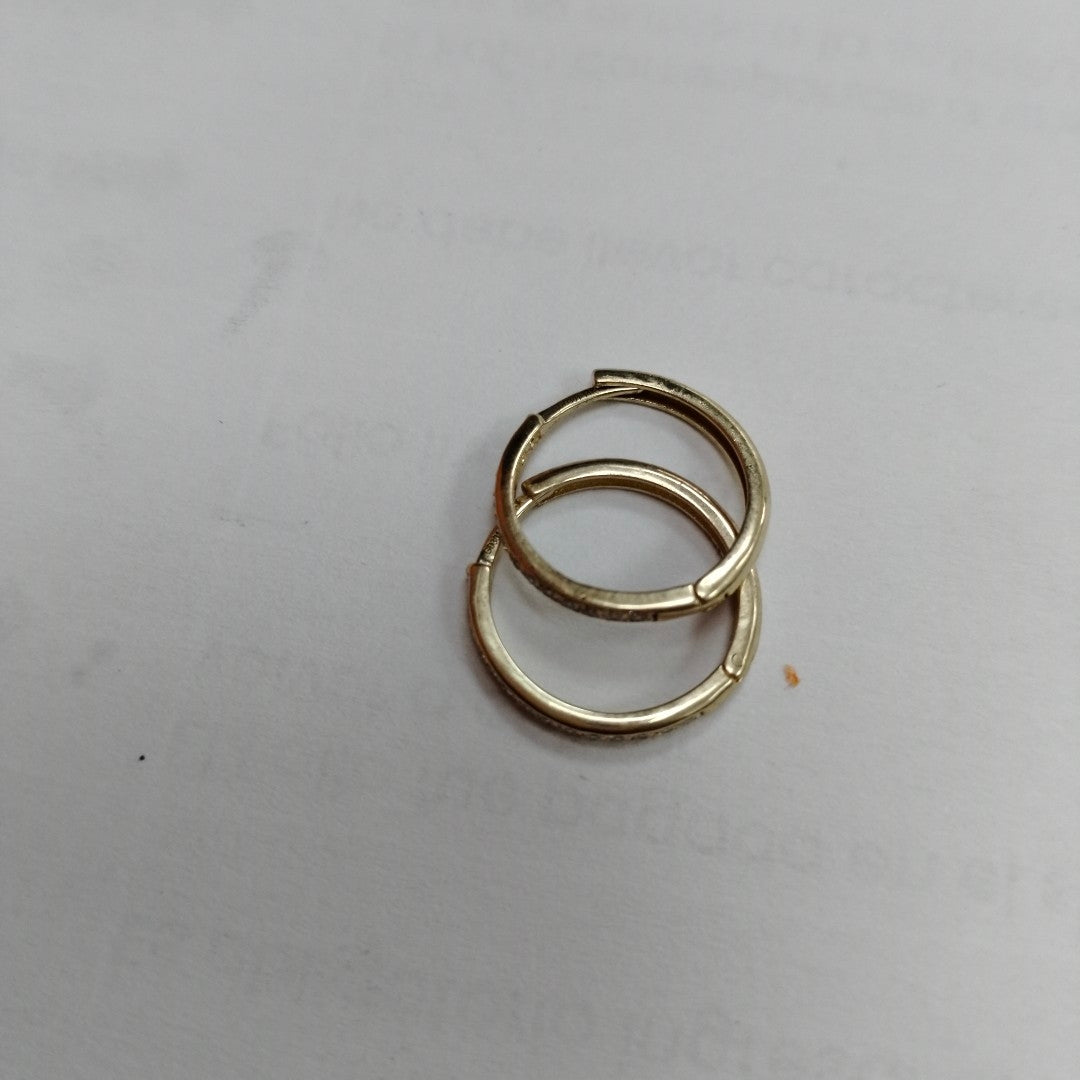 ARETES ARRACADAS C CIRCONIAS 14K 2 GR (NUEVO)