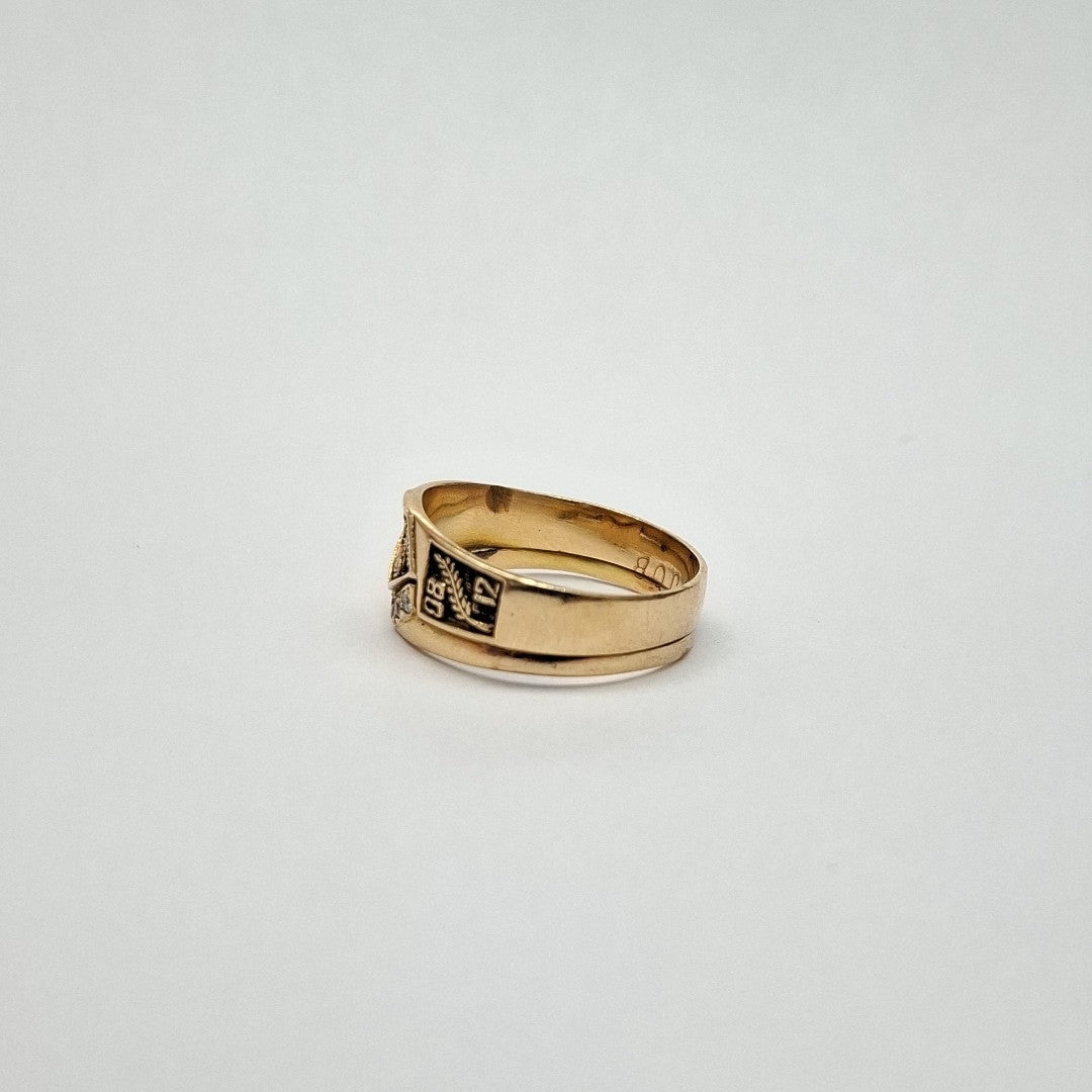 ANILLO DE GRADUACIÓN ORO 14 K 4.7 GRMS (SEMINUEVO)