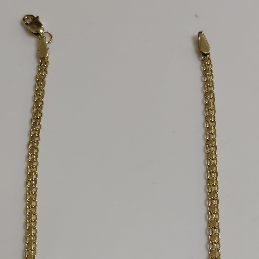 PULSERA ESCLAVA GRABADA LOVE 10K 18 CM 2.8 GR (NUEVO)