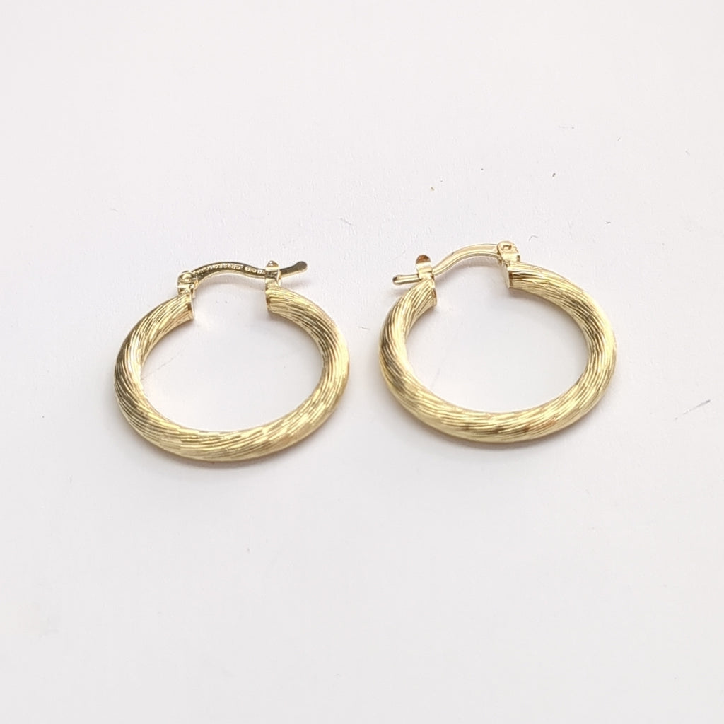 ARETES TEJIDO ARRACADAS ASTRIADAS 14K 2.8 GR (NUEVO)