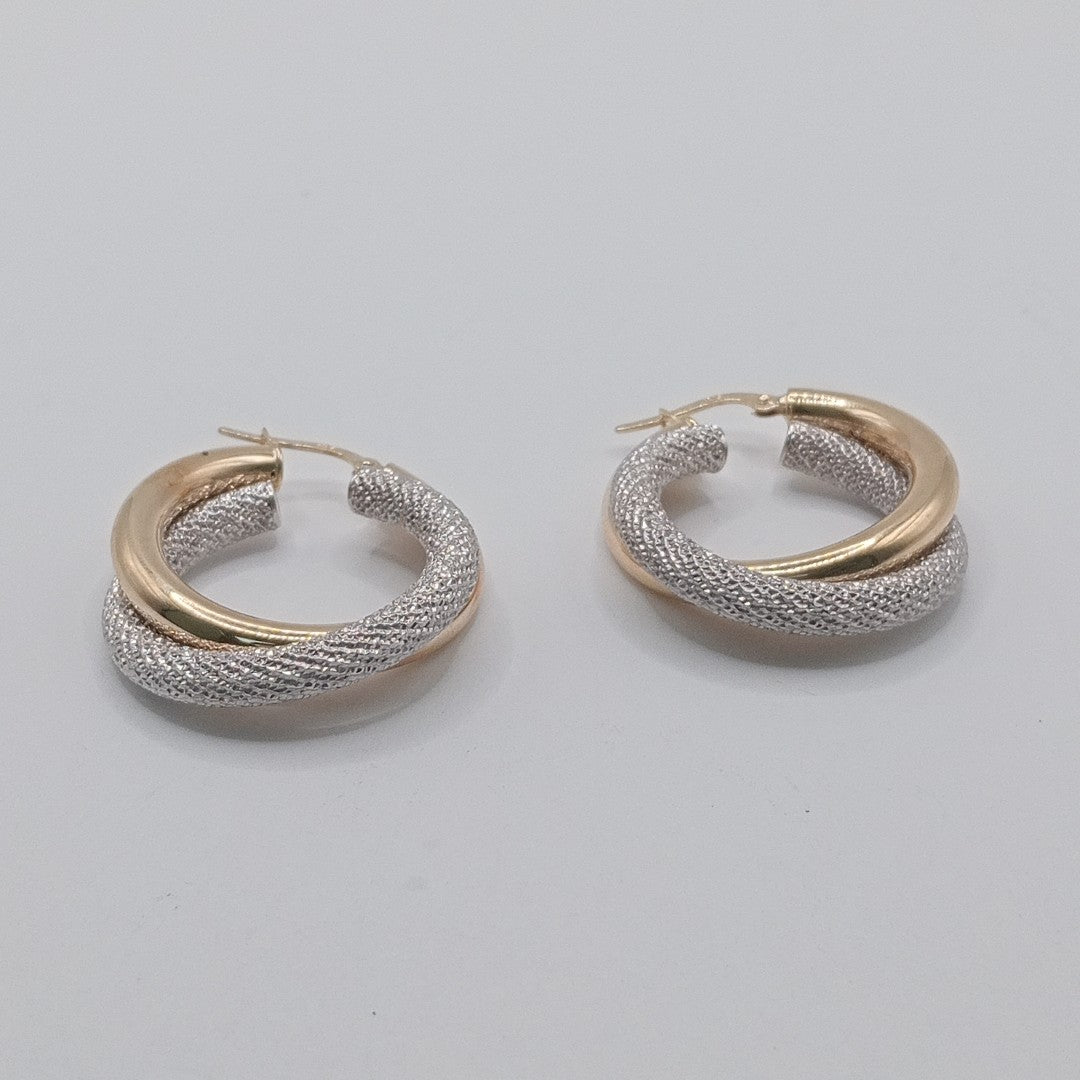 ARRACADAS PAR ORO COMBINADO 10 K 5.1 GRMS (SEMINUEVO)