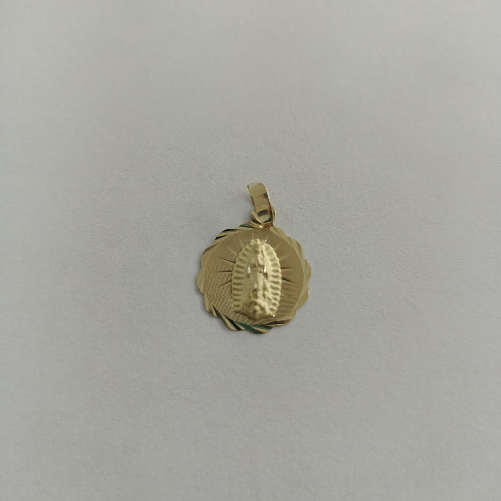 DIJE MEDALLA RELIGIOSA 14K 0.8 GR (NUEVO)