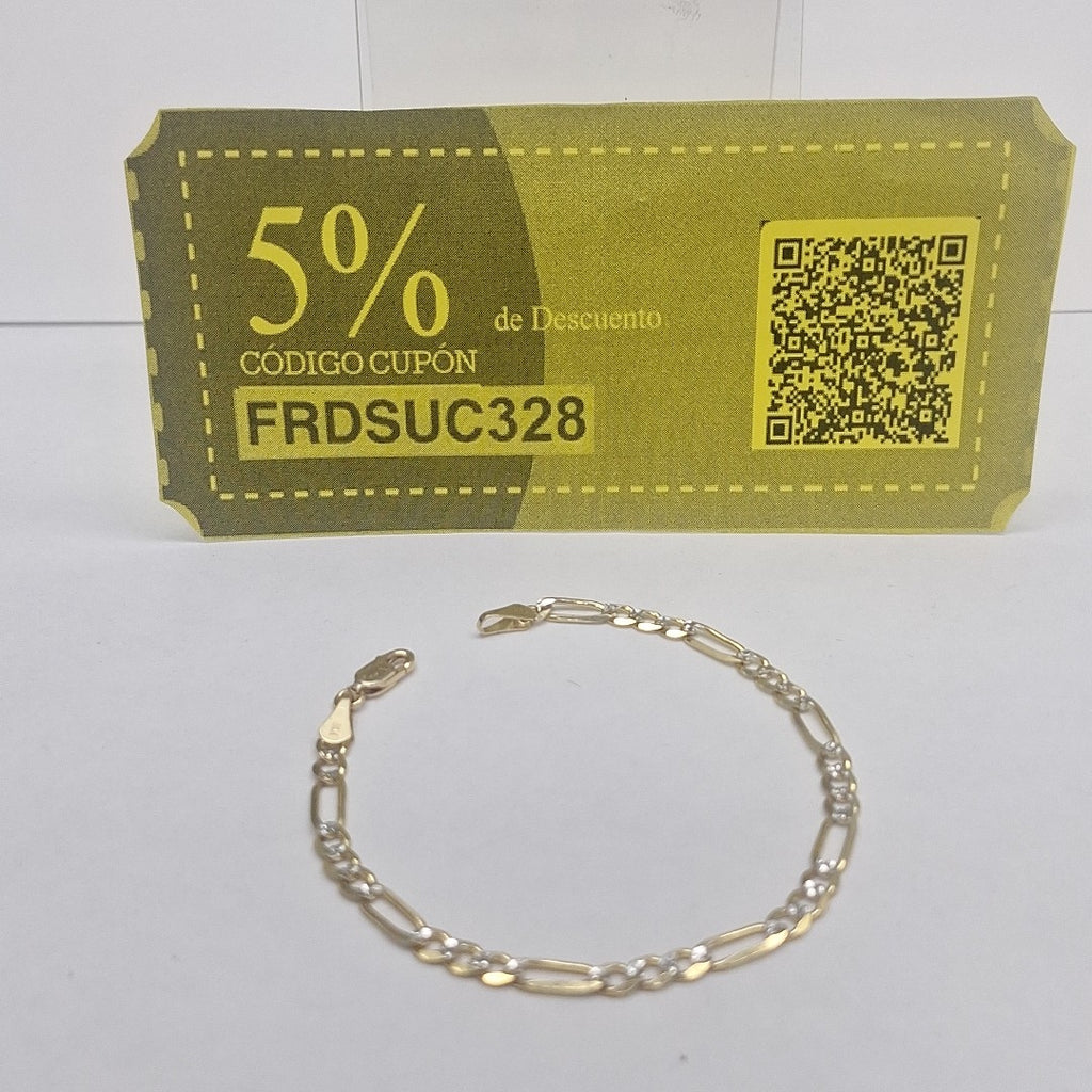 PULSERA 3X1 14K 18 CM 4 GR (NUEVO)