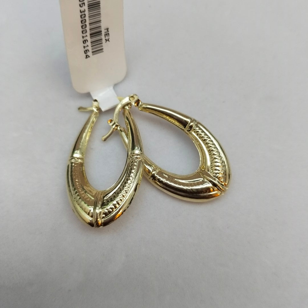 ARETES ARRACADAS ESTRIADAS 14K 2.6 GR (NUEVO)
