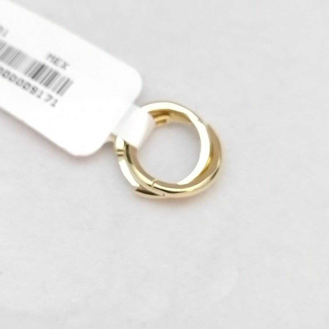 ARETES HUGGIES LISAS 14K 1.6 GR (NUEVO)