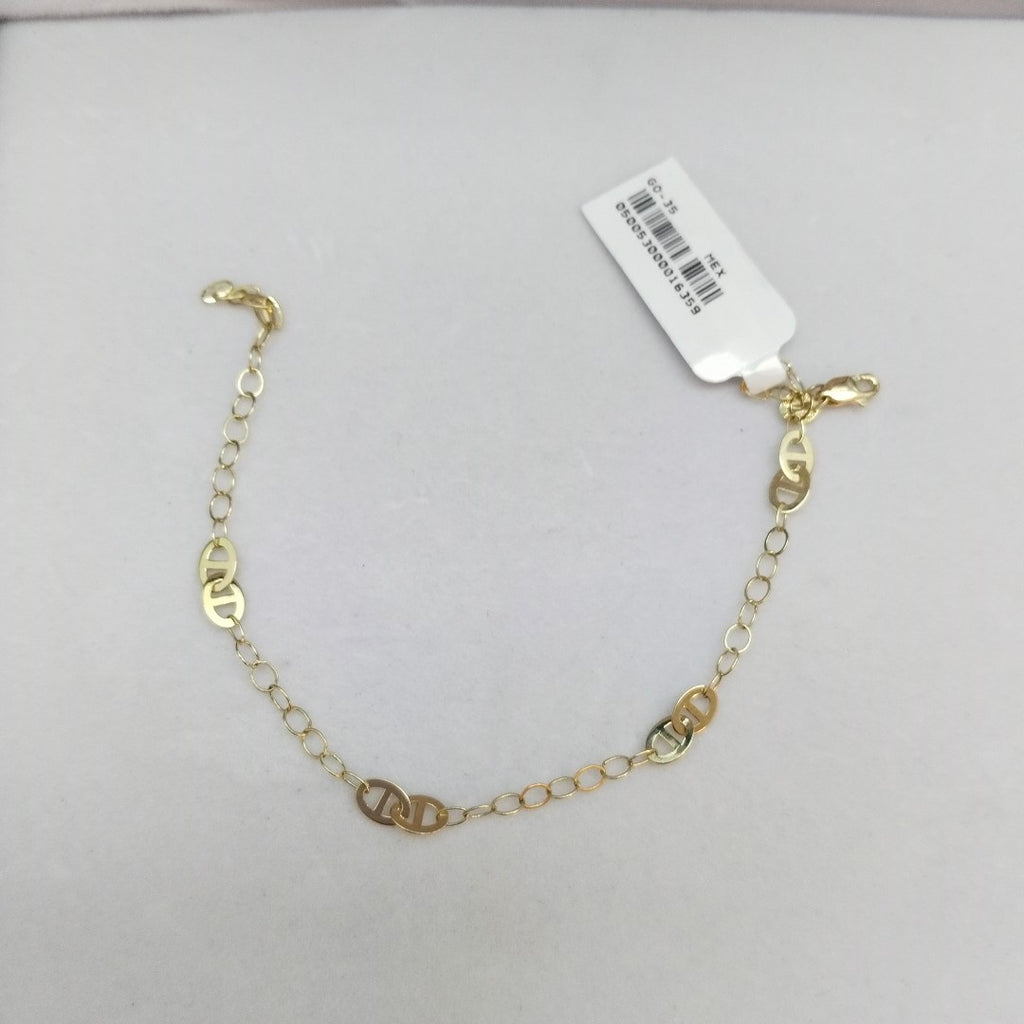 PULSERA ESPECIAL 14K 21 CM 1.8 GR (NUEVO)