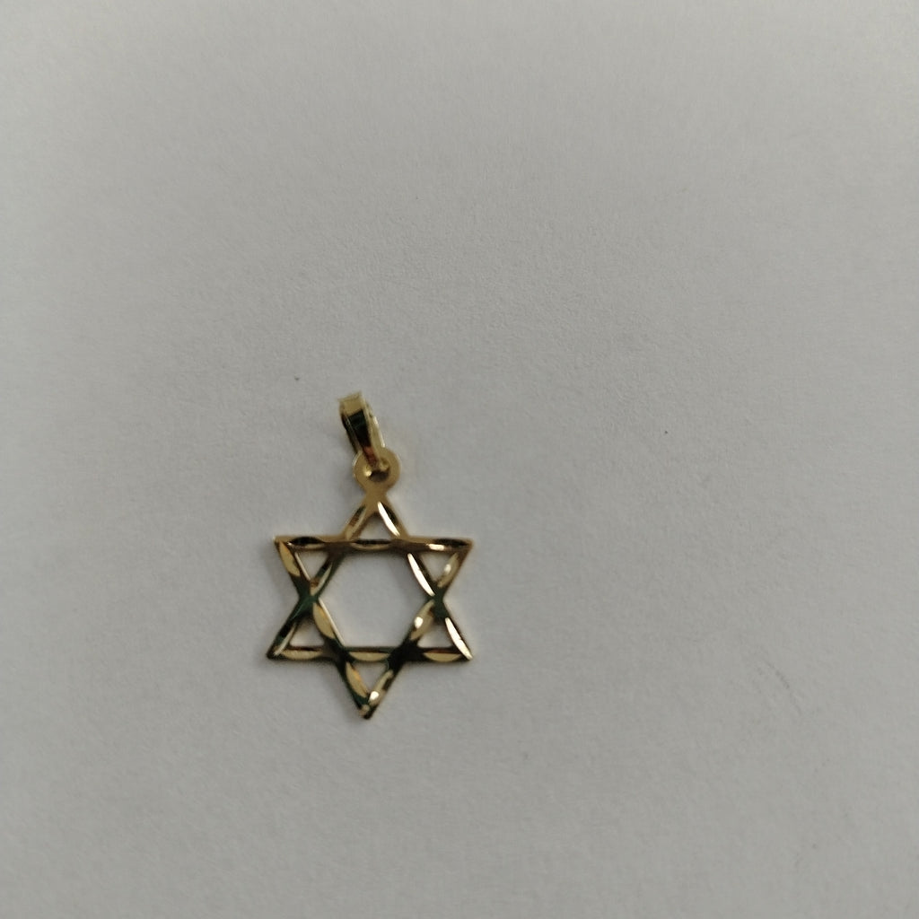 DIJE TEJIDO ESTRELLA DE DAVID 14K 0.6 GR (NUEVO)