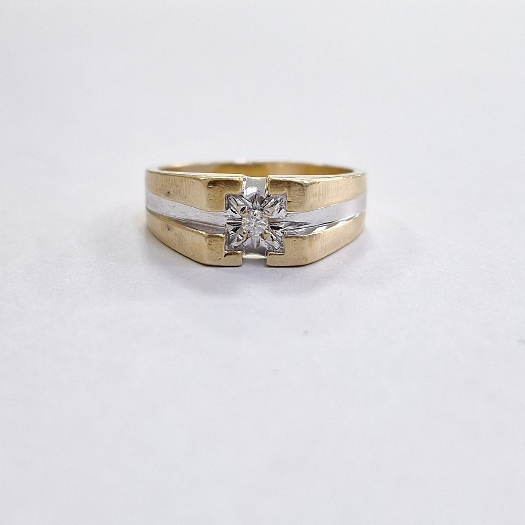 ANILLO ORO,ORO BLANCO 14 K 5,40 GRMS (SEMINUEVO)