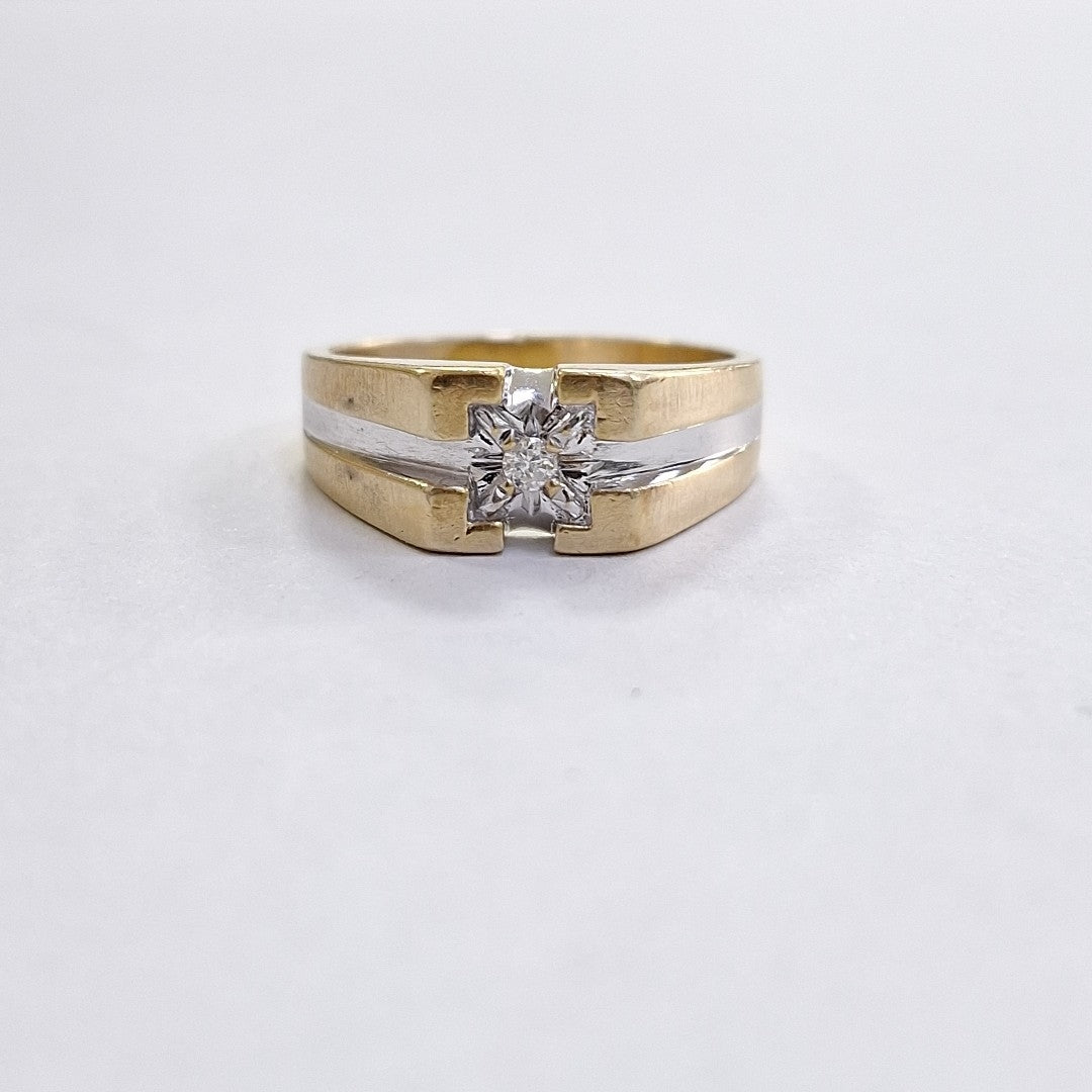 ANILLO ORO,ORO BLANCO 14 K 5,40 GRMS (SEMINUEVO)