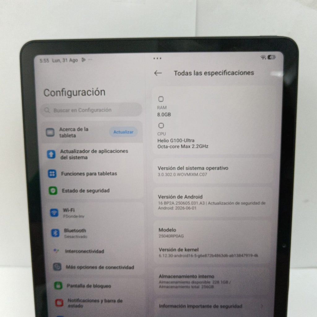 TABLETA XIAOMI REDMI PAD 2 25040RP0AG (2025) 256 GB 8 GB RAM (SEMINUEVO)