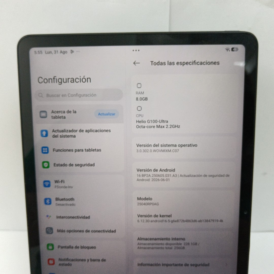 TABLETA XIAOMI REDMI PAD 2 25040RP0AG (2025) 256 GB 8 GB RAM (SEMINUEVO)