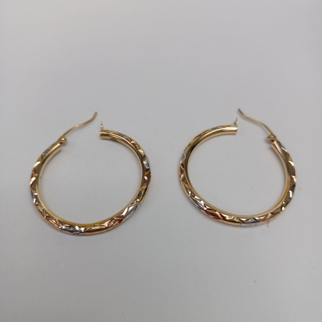 ARRACADAS PAR ORO 14 K 2,50 GRMS (SEMINUEVO)