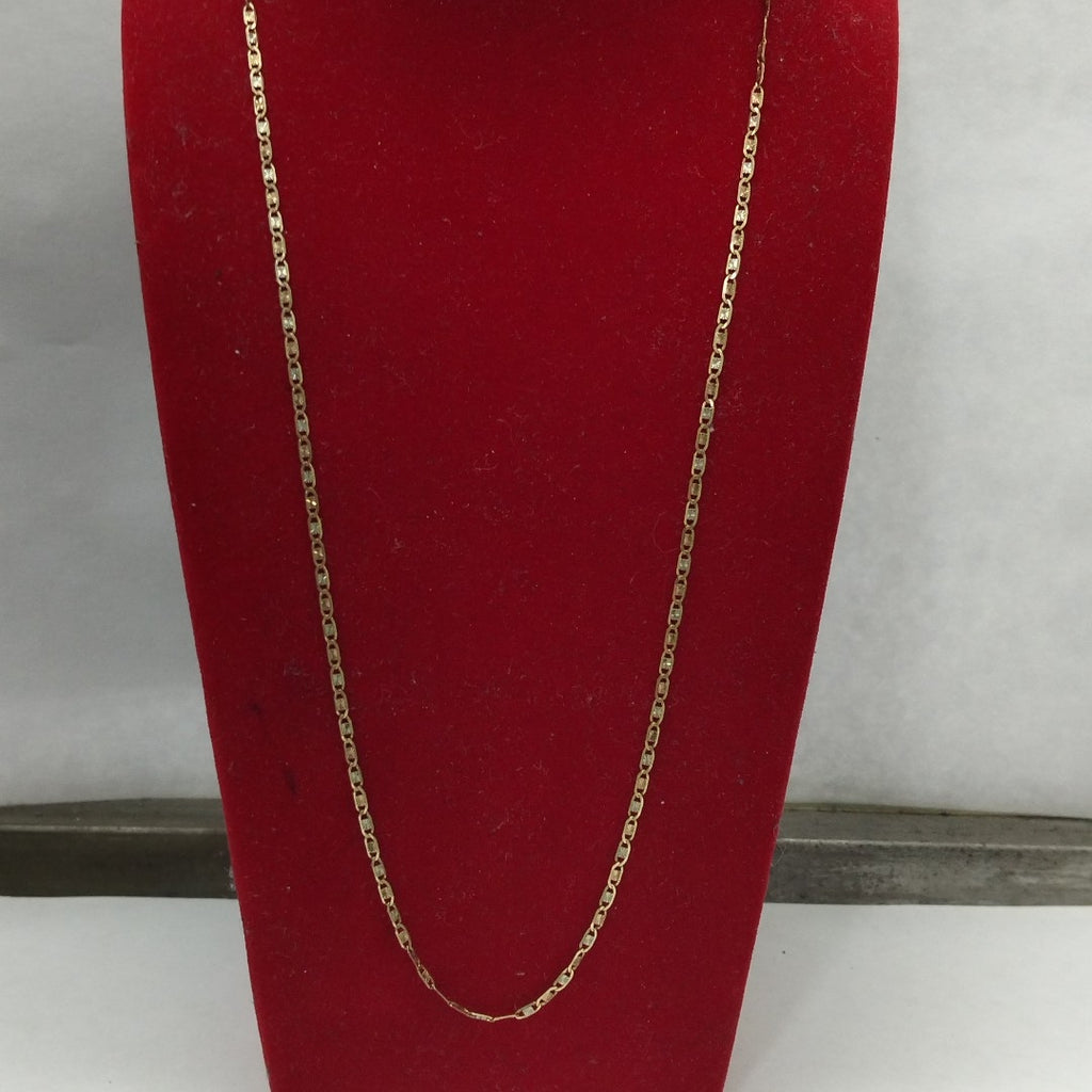 CADENA ORO, ORO BLANCO MUY BAJO, ORO COMBINADO 10 K 2.4 GRMS (SEMINUEVO)