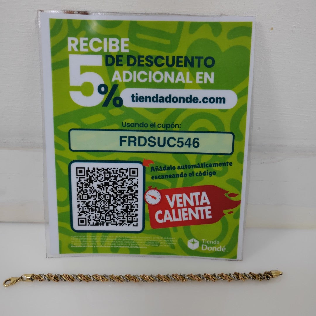PULSERA ORO 14 K 5.2 GRMS (SEMINUEVO)