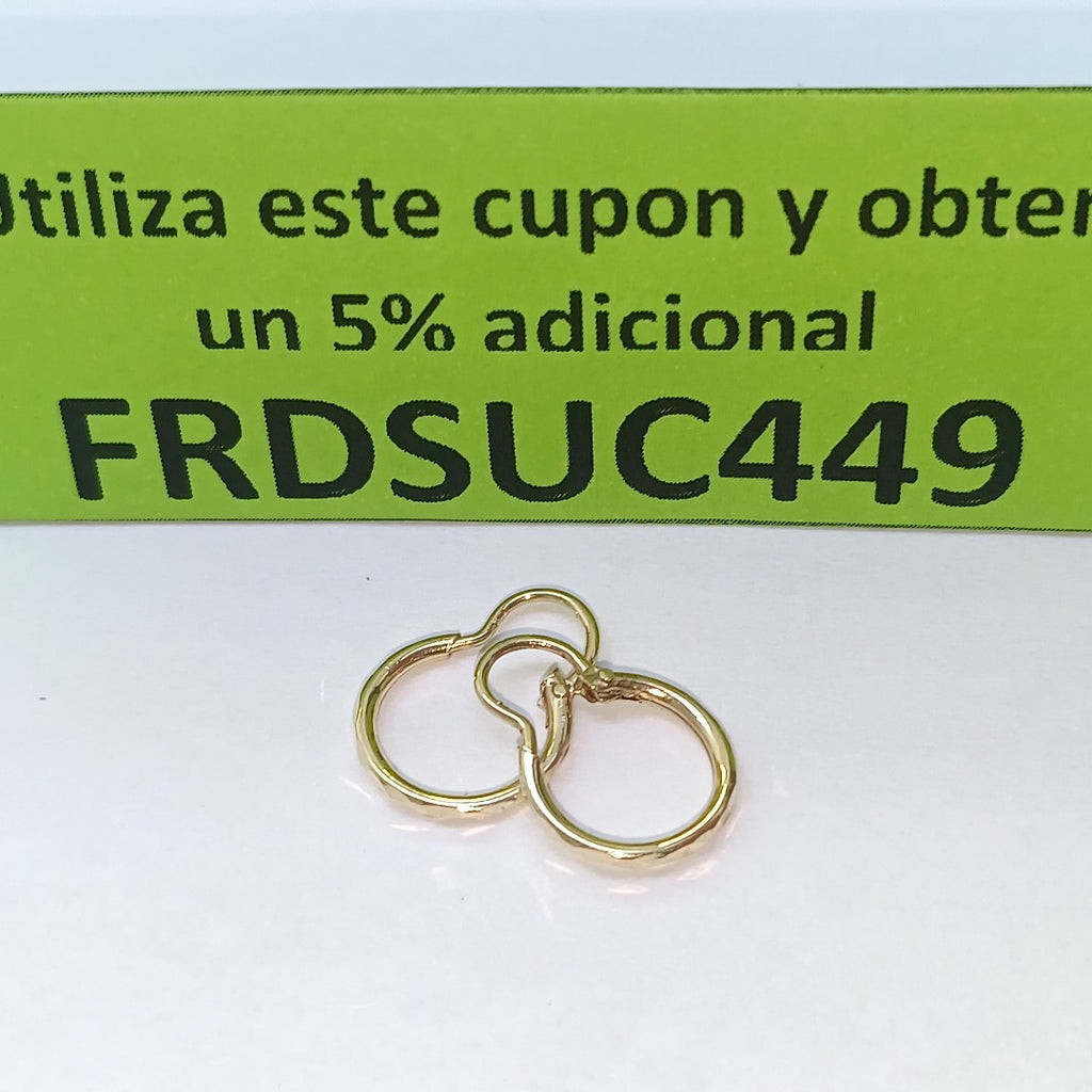 ARRACADAS PAR ORO 14 K 0,80 GRMS (SEMINUEVO)