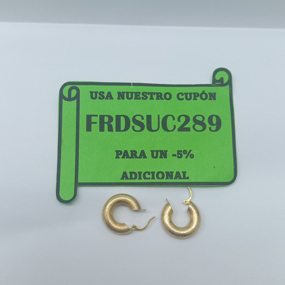 ARRACADAS PAR ORO 14 K 2.4 GRMS (SEMINUEVO)