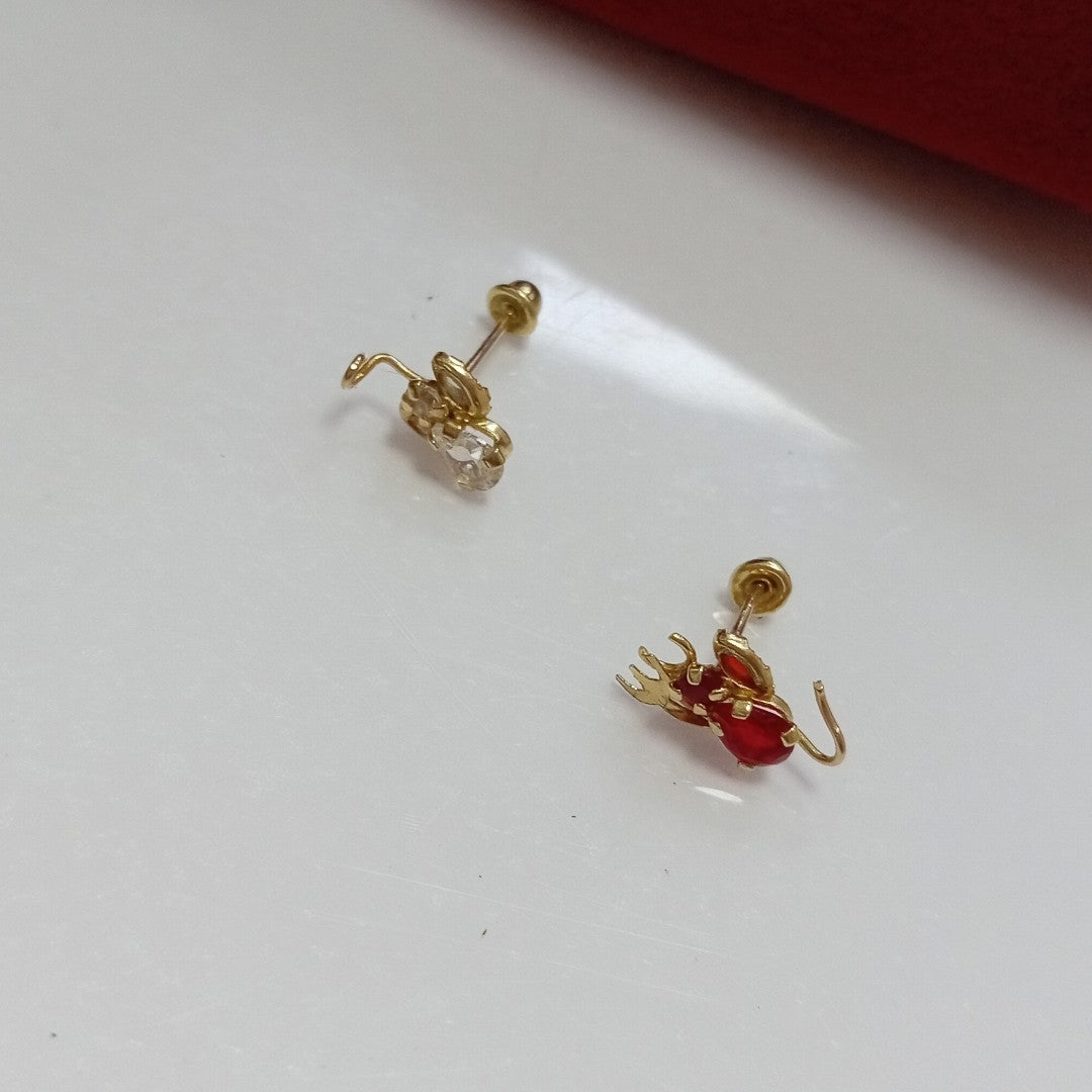BROQUELES PAR ORO 10 K 0,40 GRMS (SEMINUEVO)